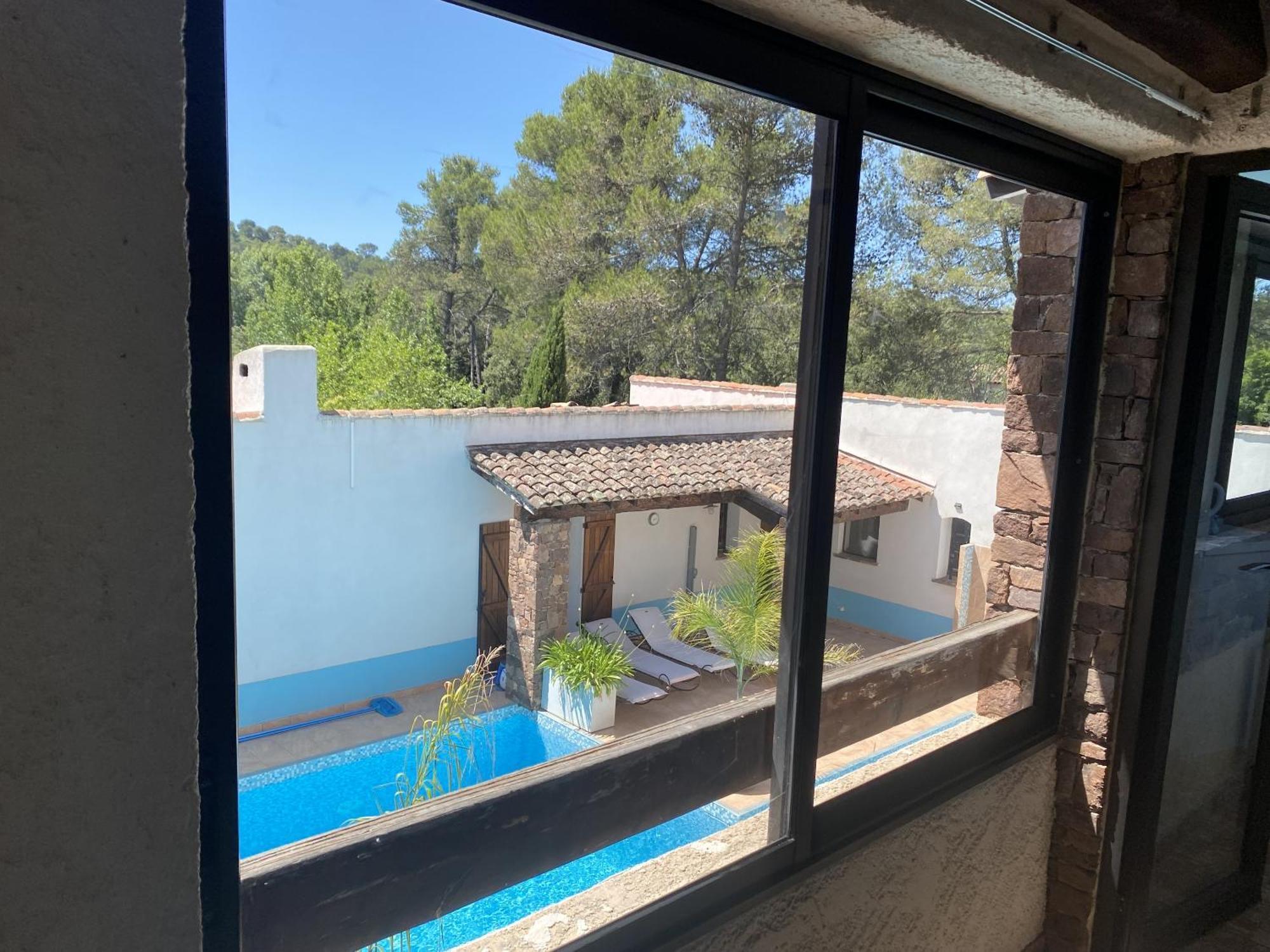 Villa Le Patio Bleu à La Crau Chambre photo