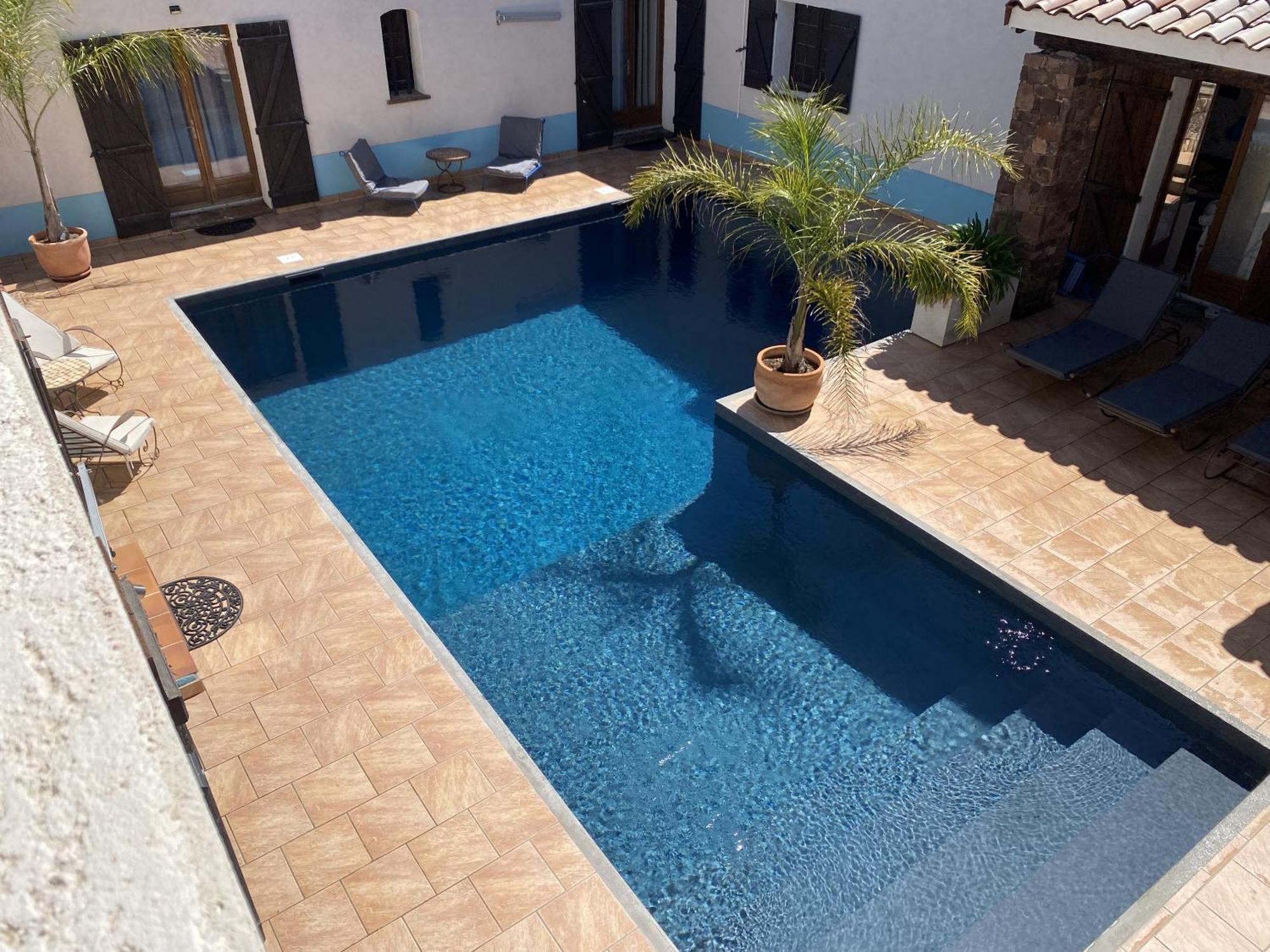 Villa Le Patio Bleu à La Crau Extérieur photo